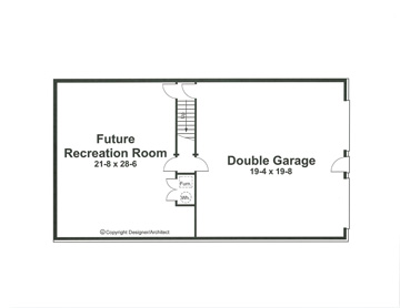 Lower Level image of Chamblee House Plan